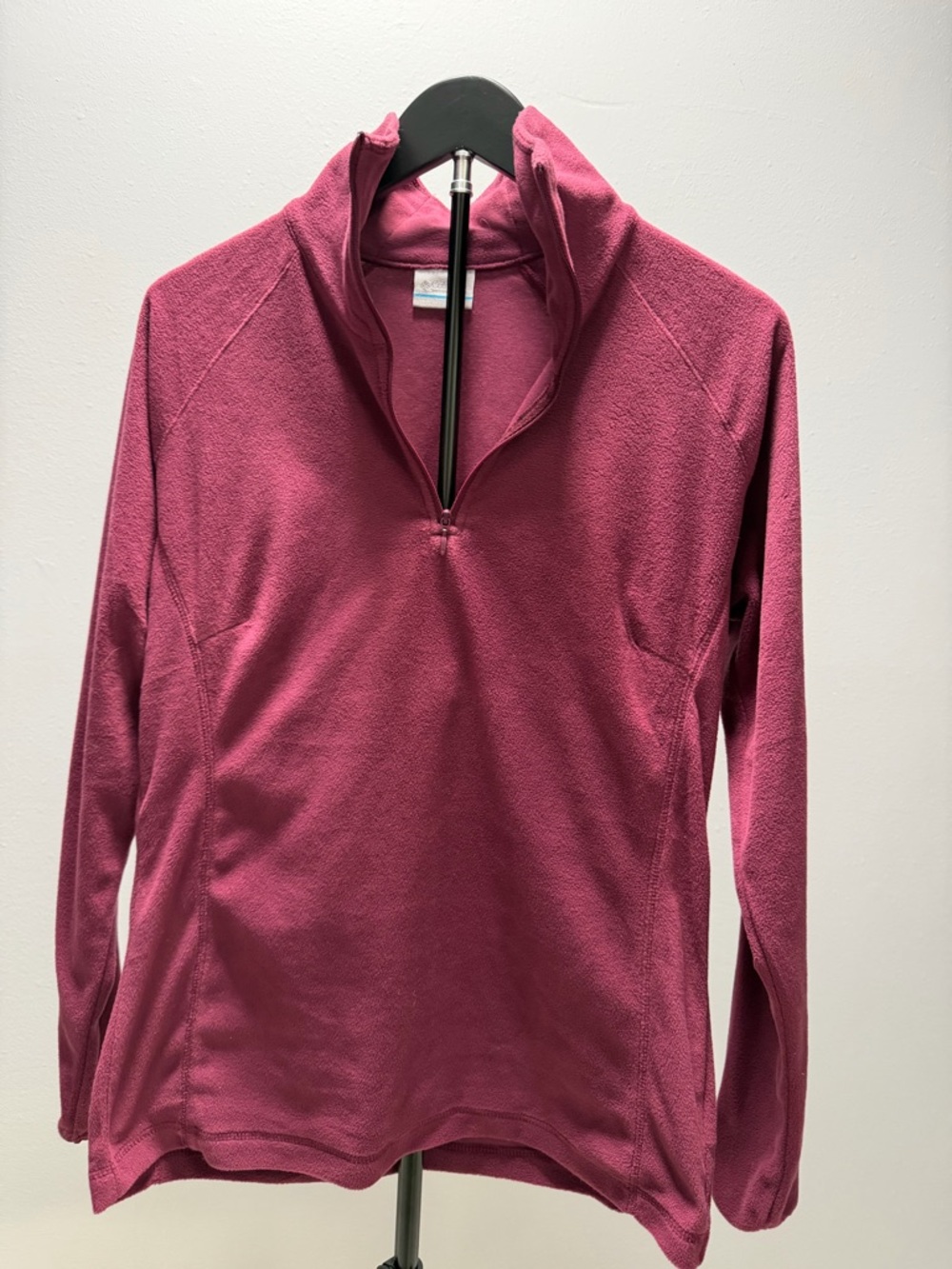 Women’s Columbia Quarter-Zip Fleece Pullover in Deep Rose